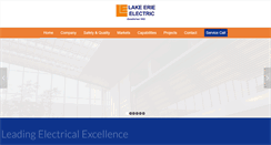 Desktop Screenshot of lakeerieelectric.com